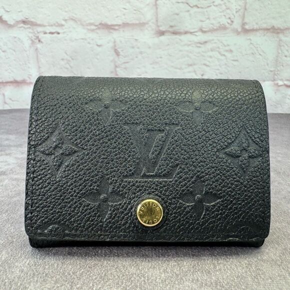 Louis Vuitton Black Empreinte Monogram Card Wallet - Picture 1 of 11